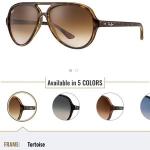Authentic Cats 5000 Tortoise Aviator Ray-Bans